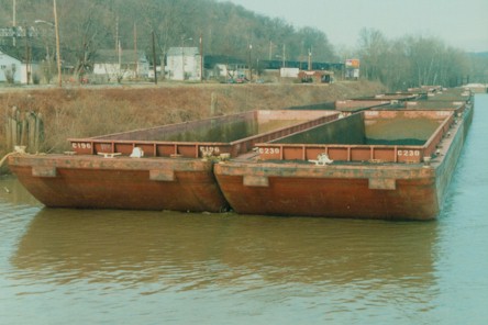 Empty Hopper Barges