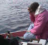Mrs. Chapman doing even more water testing at Rose Bay