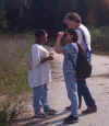 Two Of Our Students With A Scientist Bird Watching