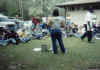 Outdoor cooking at Rose Bay