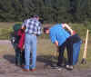 Students Doing Soil Testing At Rose Bay