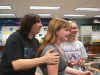 Mrs. Chapman, Megan, and Kim at Mainland High School