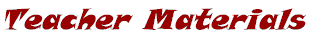 Teacher Support Materials